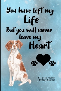 Pet Loss Journal Brittany Spaniel: Guided Prompt Keepsake Workbook