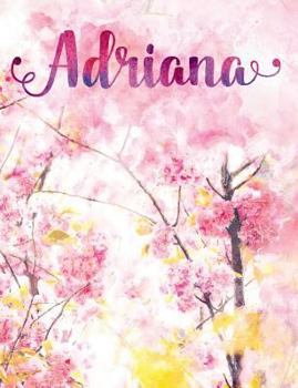 Adriana: Personalized Journal - A Pink Cherry Blossom Diary