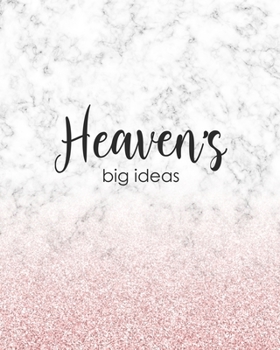 Paperback Heaven's Big Ideas: Personalized Notebook - 8x10 Lined Women's Journal Book