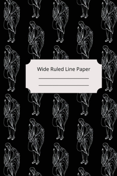 Scary Animals Theme Wide Ruled Line Paper