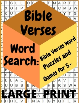 Paperback Bible Verses Word Search: Bible Verses Word Puzzles and Games for 5+: LARGE PRINT [Large Print] Book