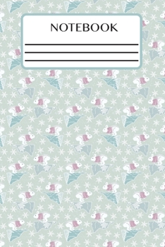 Notebook: Lined Interior - (6 x 9 inches) - 150 Pages - Rabbits in Space