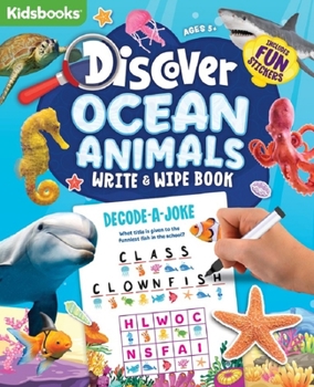 Spiral-bound Discover Ocean Animals Activity Book