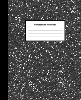 Composition Notebook: College-Ruled Blank Lined Notebook | For Girls, Boys, Teens, Kids, Adults | School Writing Notes Journal | 7.5 x 9.25 inches | 100 Pages | Black and White Edition