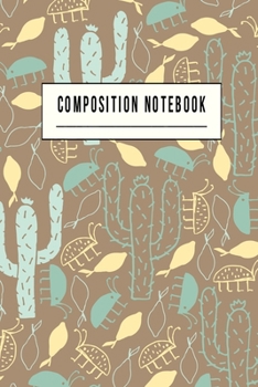 Paperback Composition Notebook: College Ruled 6" x 9" Writing Notes Journal, Office, Kids, School and college student. Book