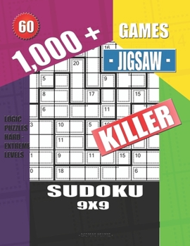 1,000 + Games jigsaw killer sudoku 9x9: Logic puzzles hard - extreme levels