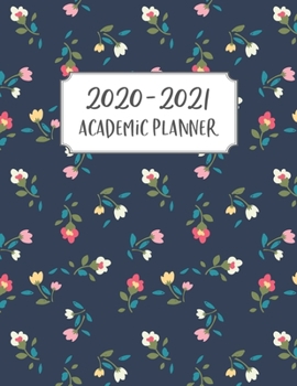 Paperback Academic Planner 2020-2021: Academic Year July 2020 - June 2021, 7 Subject Weekly Student Planner + Monthly Calendars & Goals Section, Homework Pl Book