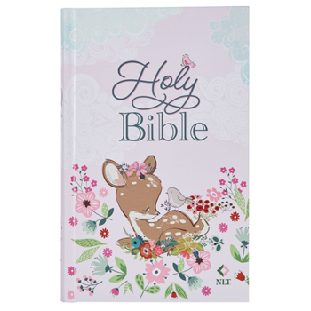 NLT Keepsake Holy Bible for Baby Girls Baptism Easter, New Living Translation, Pink