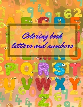 Paperback Letters and numbers coloring book