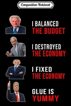 Composition Notebook: Satiric Anti Donald Trump Glue Is Yummy Funny Christmas Gift  Journal/Notebook Blank Lined Ruled 6x9 100 Pages