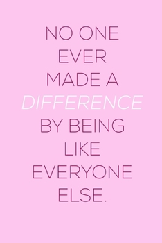 Paperback Make a difference: Notizbuch, 120 Seiten, Softcover Book