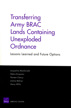 Paperback Transferring Army BRAC Lands Containing Unexploded Ordnance: Lessons Learned and Future Options Book