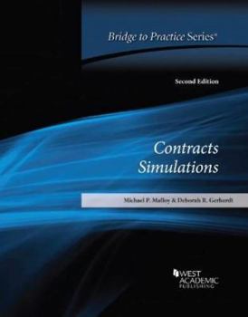 Paperback Contracts Simulations: Bridge to Practice Book