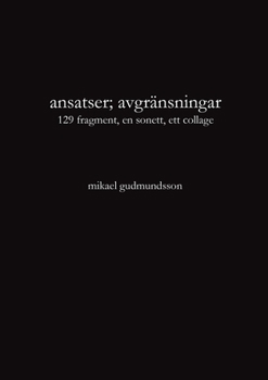 Paperback ansatser; avgränsningar [Swedish] Book