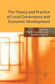 Paperback The Theory and Practice of Local Governance and Economic Development Book