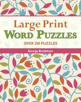 Paperback Large Print Word Puzzles Book