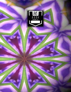 Sketchbook: Purple Tiles 2 - Unlined Paper - Sketchbook - Scrapbook, Large Notebook