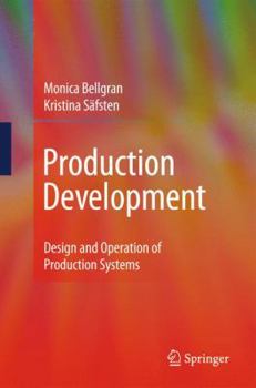 Hardcover Production Development: Design and Operation of Production Systems Book