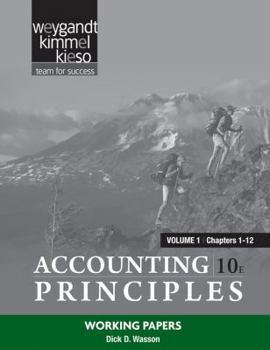 Paperback Working Papers Volume 1 (Chapters 1-12) to accompany Accounting Principles, 10e Book
