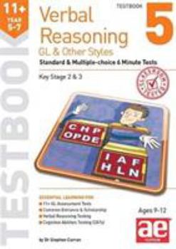Paperback 11+ Verbal Reasoning Year 5-7 GL & Other Styles Testbook 5: Standard & Multiple-choice 6 Minute Tests Book
