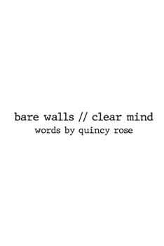 Paperback bare walls // clear mind Book