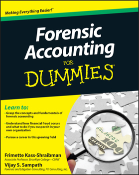 Paperback Forensic Accounting For Dummies Book