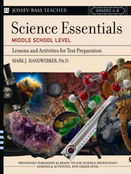 Paperback Science Essentials, Middle School Level: Lessons and Activities for Test Preparation Book