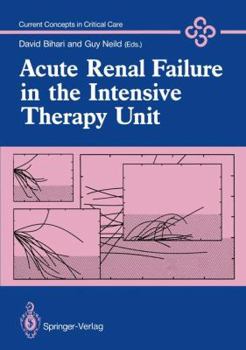 Paperback Acute Renal Failure in the Intensive Therapy Unit Book