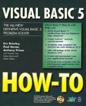 Paperback Visual Basic 5 How-To: The Definitive Visual Basic 5 Programming Problem-Solver [With Includes Source Codes] Book