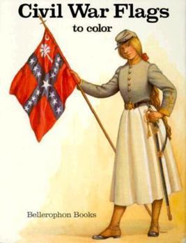 Paperback Coloring Book-Civil War Flags Book