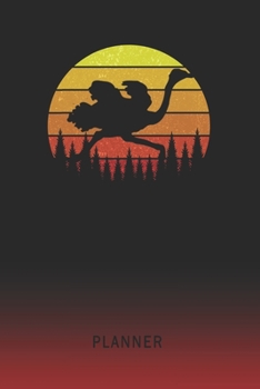 Planner: Ostrich 2 Year Weekly Planner | 2020 - 2022  | Retro Vintage Sunset Cover | January 20 - December 21 | Planning Organizer Writing Notebook | ... | Plan Days, Set Goals & Get Stuff Done