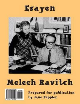 Paperback Esayen: Melech Ravitch [Yiddish] Book