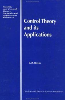 Hardcover Control Theory and Applications Book