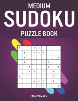 Paperback Medium Sudoku Puzzle Book: 250 Medium Level With Answers - Large Print [Large Print] Book