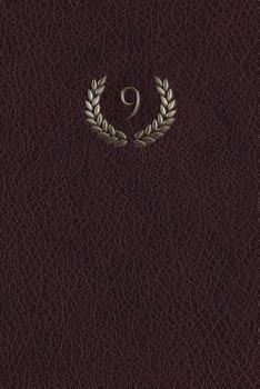 Paperback Monogram "9" Meeting Notebook Book