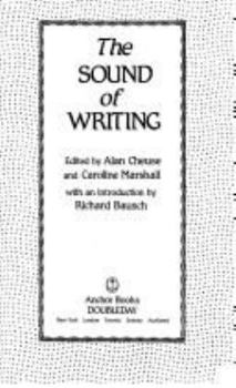 Paperback The Sound of Writing Book