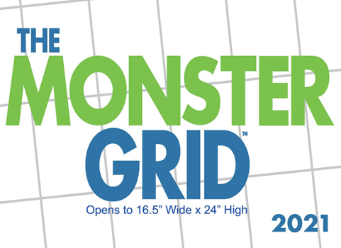 Calendar Cal 2021- Monster Grid Wall Book