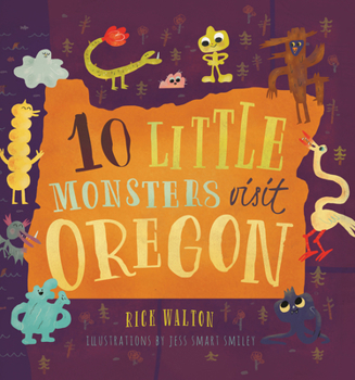 Hardcover 10 Little Monsters Visit Oregon Book