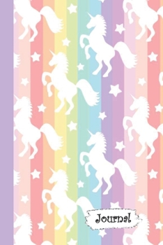 Journal: Rainbow Unicorn Diary with Blank Lined Notebook Paper