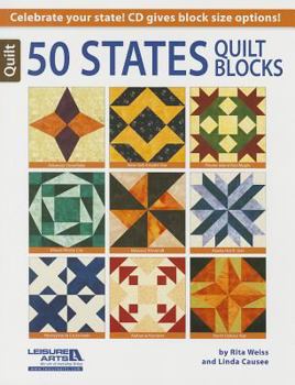Paperback 50 States Quilt Blocks Book
