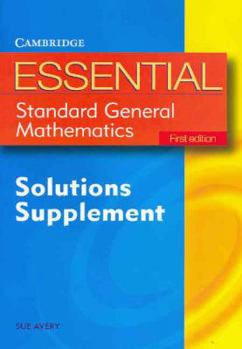 Paperback Essential Standard General Maths First Edition Solution Supplement Book
