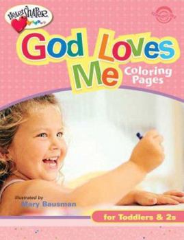 Paperback God Loves Me Coloring Pages (Ages 1-2) Book