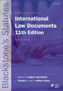 Paperback Blackstone's International Law Documents Book