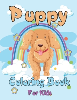 Paperback Puppy Coloring Book For Kids Book