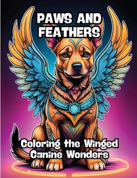 Paws and Feathers: Coloring the Winged Canine Wonders