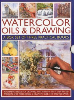 Paperback Watercolor Oils & Drawing Box Set: Mastering the Art of Drawing and Painting with Step-By-Step Projects and Techniques Shown in Over 1400 Photographs Book