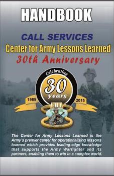 Paperback Center for Army Lessons Learned Services Handbook Book