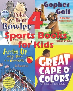 Paperback 4 Sports Books for Kids: Illustrated for Beginner Readers Book