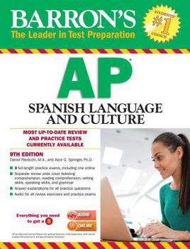 Paperback Barron's AP Spanish Language and Culture with MP3 CD Book