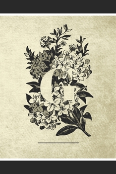 G: Monogrammed Self Care Journal - Mental Health and Wellness Planner with Mood Tracker - Gratitude Diary for Black Women